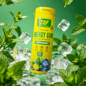 ZAF - Caffeine Energy Gum - 60mg - Peppermint - 15 Pieces/ Pack